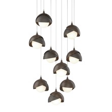 Hubbardton Forge - Canada 131105-SKT-LONG-05-07-GG0711 - Brooklyn 9-Light Double Shade Pendant