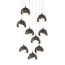 Hubbardton Forge - Canada 131105-SKT-LONG-07-05-GG0711 - Brooklyn 9-Light Double Shade Pendant