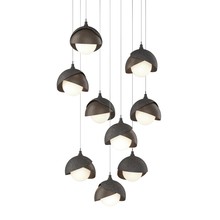 Hubbardton Forge - Canada 131105-SKT-LONG-20-05-GG0711 - Brooklyn 9-Light Double Shade Pendant