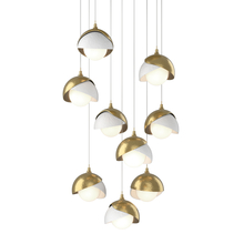 Hubbardton Forge - Canada 131105-SKT-LONG-86-02-GG0711 - Brooklyn 9-Light Double Shade Pendant