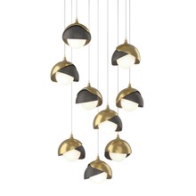 Hubbardton Forge - Canada 131105-SKT-LONG-86-20-GG0711 - Brooklyn 9-Light Double Shade Pendant