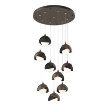 Hubbardton Forge - Canada 131105-SKT-STND-05-10-GG0711 - Brooklyn 9-Light Double Shade Pendant