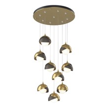 Hubbardton Forge - Canada 131105-SKT-STND-86-07-GG0711 - Brooklyn 9-Light Double Shade Pendant