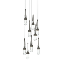 Hubbardton Forge - Canada 131108-SKT-LONG-07-ZM0434 - Link 9-Light Clear Glass Pendant