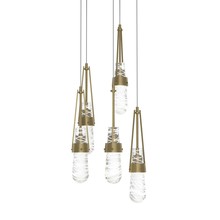 Hubbardton Forge - Canada 131120-SKT-LONG-84-YJ0434 - Link 5-Light Blown Glass Pendant