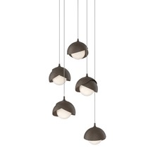 Hubbardton Forge - Canada 131125-SKT-LONG-05-05-GG0711 - Brooklyn 5-Light Double Shade Pendant