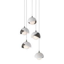 Hubbardton Forge - Canada 131125-SKT-LONG-07-02-GG0711 - Brooklyn 5-Light Double Shade Pendant