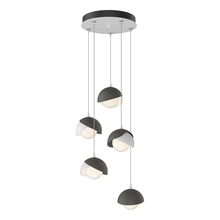 Hubbardton Forge - Canada 131125-SKT-STND-02-20-GG0711 - Brooklyn 5-Light Double Shade Pendant