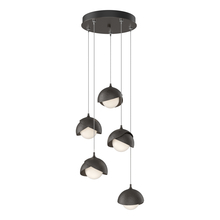 Hubbardton Forge - Canada 131125-SKT-STND-14-14-GG0711 - Brooklyn 5-Light Double Shade Pendant