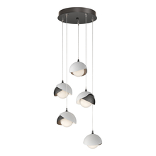 Hubbardton Forge - Canada 131125-SKT-STND-89-02-GG0711 - Brooklyn 5-Light Double Shade Pendant