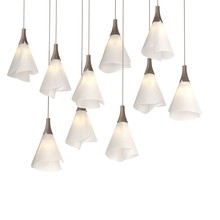 Hubbardton Forge - Canada 131202-SKT-LONG-05-SH1987 - Mobius 10-Light Pendant