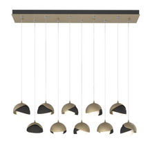 Hubbardton Forge - Canada 131205-SKT-STND-84-10-GG0711 - Brooklyn 10-Light Double Shade Pendant