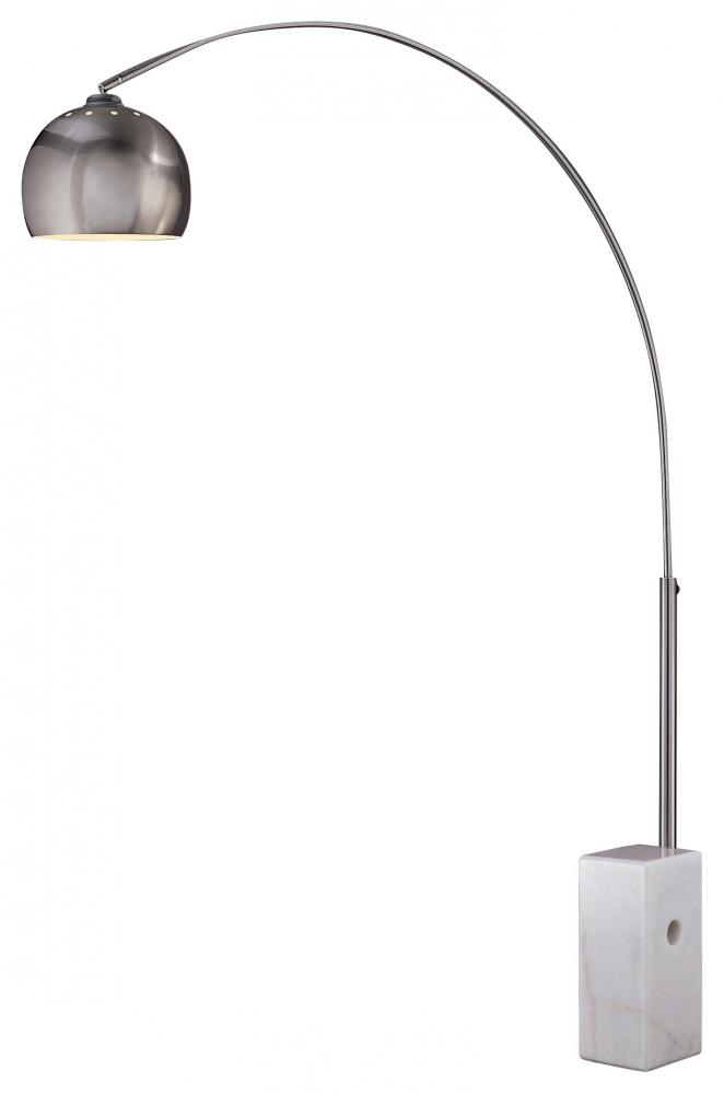 George&#39;s Reading Roomâ„¢ - 1 Light Arc Floor Lamp Marble Base