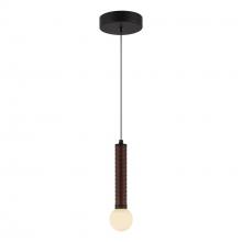 Alora Lighting PD612109MBOP-UNV - Arden 9-in Matte Black/Opal Glass LED Pendant