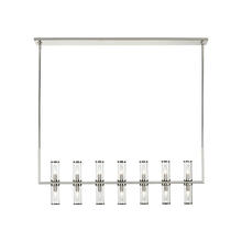 Alora Lighting LP309077PNCG - Revolve Clear Glass/Polished Nickel 14 Lights Linear Pendant