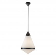 Alora Lighting PD348022UBOP - Willard 22-in Urban Bronze/Opal Matte Glass 1 Light Pendant