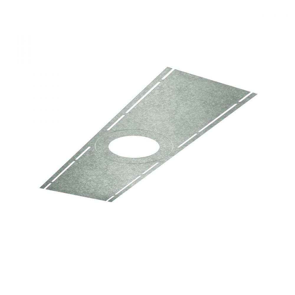 Universal Flat rough-in plate for 2 &#34;& 3&#34; recessed & regressed line