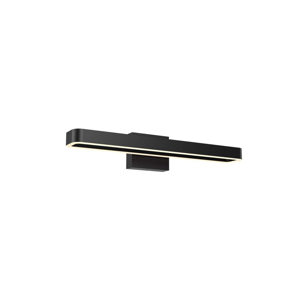 Rectangular swivel vanity wall sconce 24&#39;&#39; Black