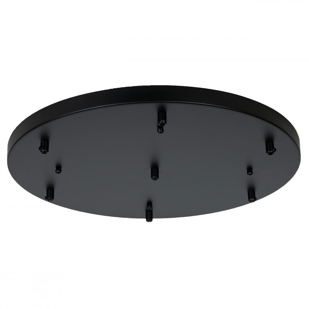 Nova - 7 Port Round Canopy in Black