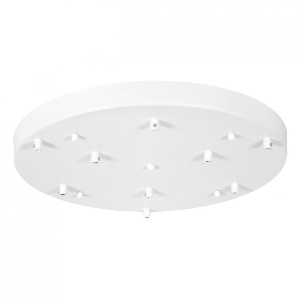 Nova - 9 Port Round Canopy in White