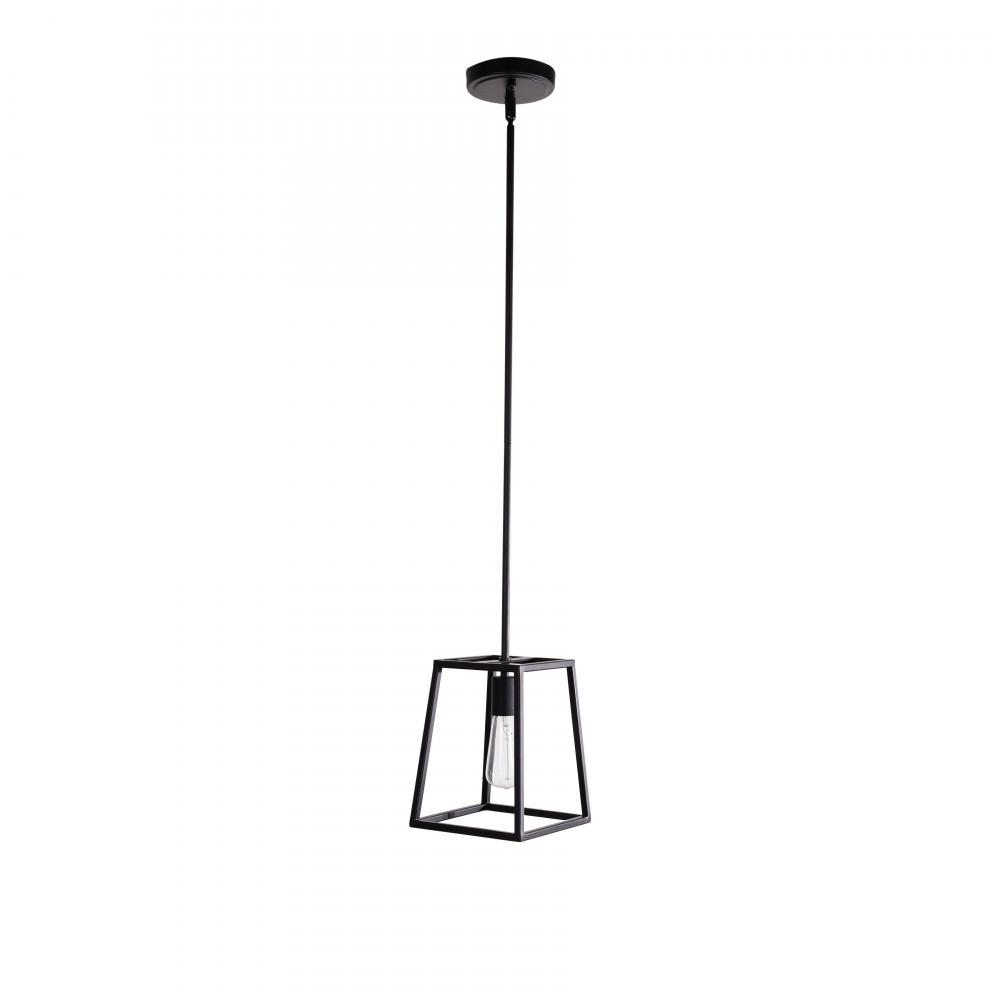 Aitkin - 1 Light Single Pendant in Black