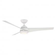 WAC Smart Fan Collection F-070L-MW - Sonoma Matte White WITH LUMINAIRE