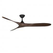 WAC Smart Fan Collection F-089-MB/DW - Malibu Matte Black/Dark Walnut