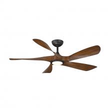 WAC Smart Fan Collection F-105L-MB/DK - SWIRL 5 56 WITH MATTE BLACK AND DISTRESSED KOA BLADES