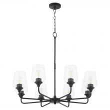  6313-8-59 - Raymond 8 Light Chandelier, Matte Black