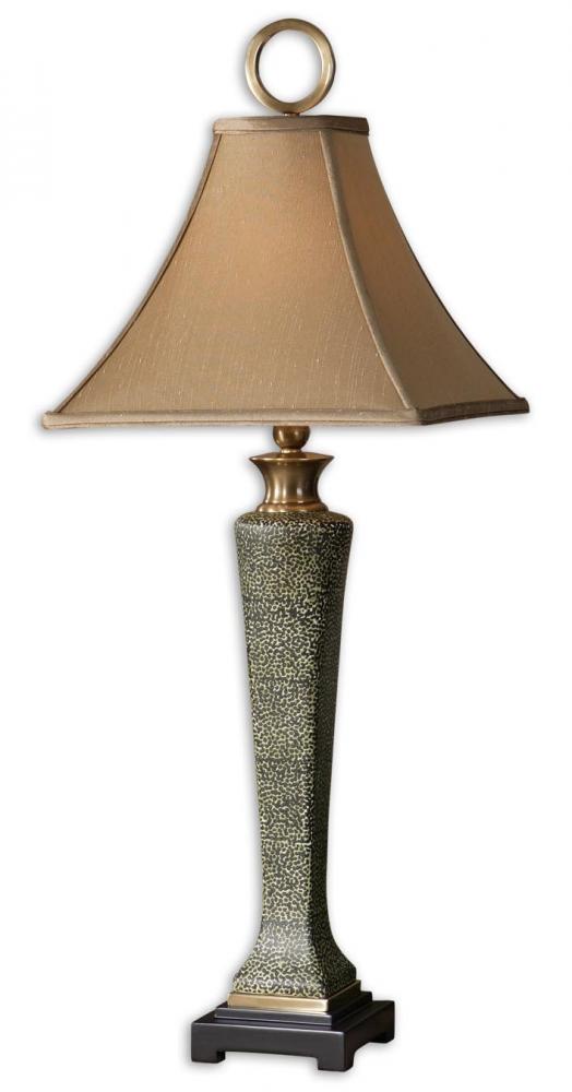 One Light Mossy Green Wash Table Lamp