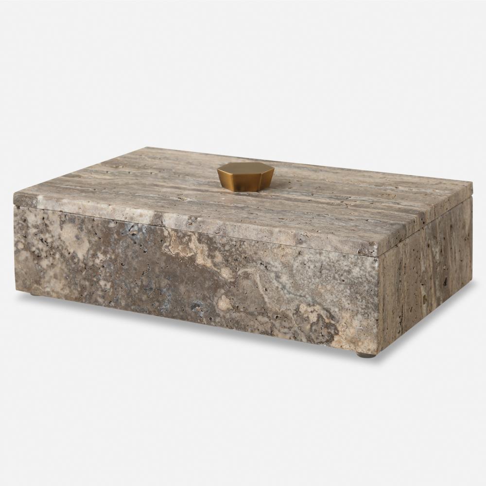 Griseus Travertine Stone Box