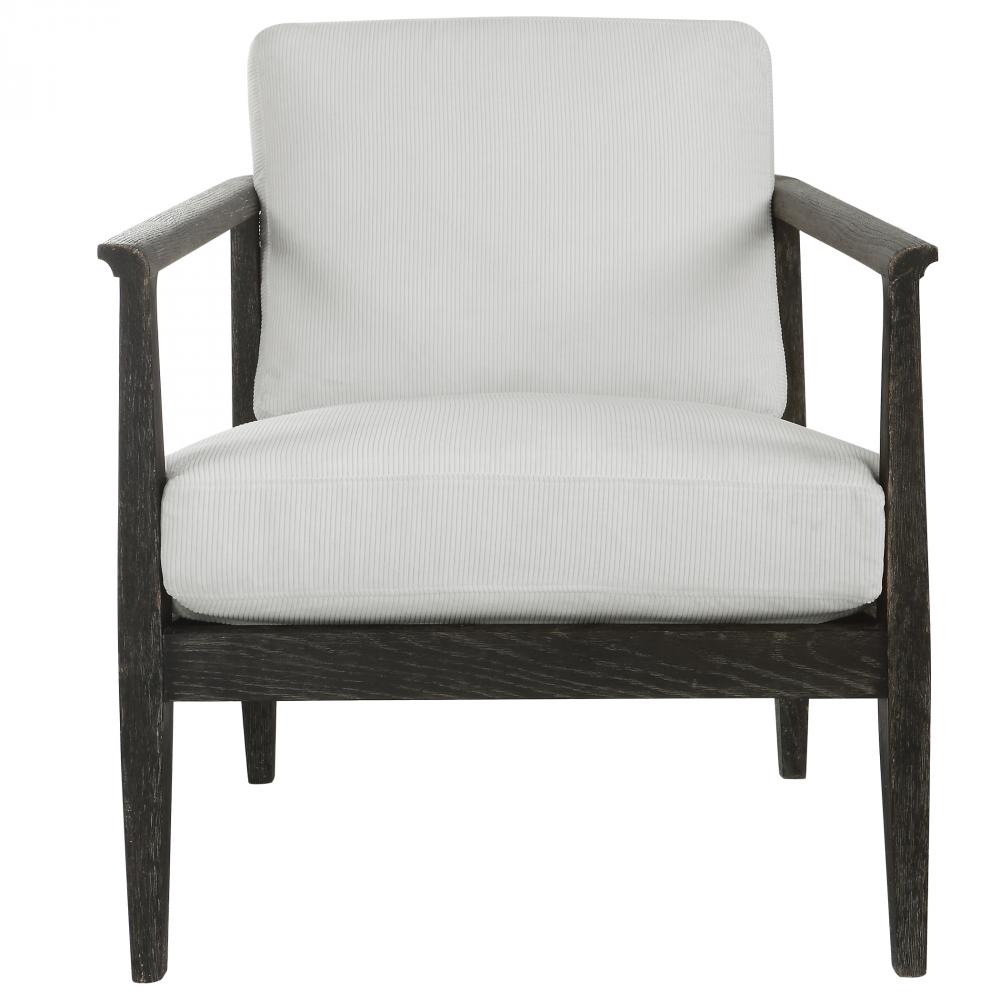 Brunei White Accent Chair