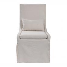 Uttermost 23493 - Coley White Linen Armless Chair