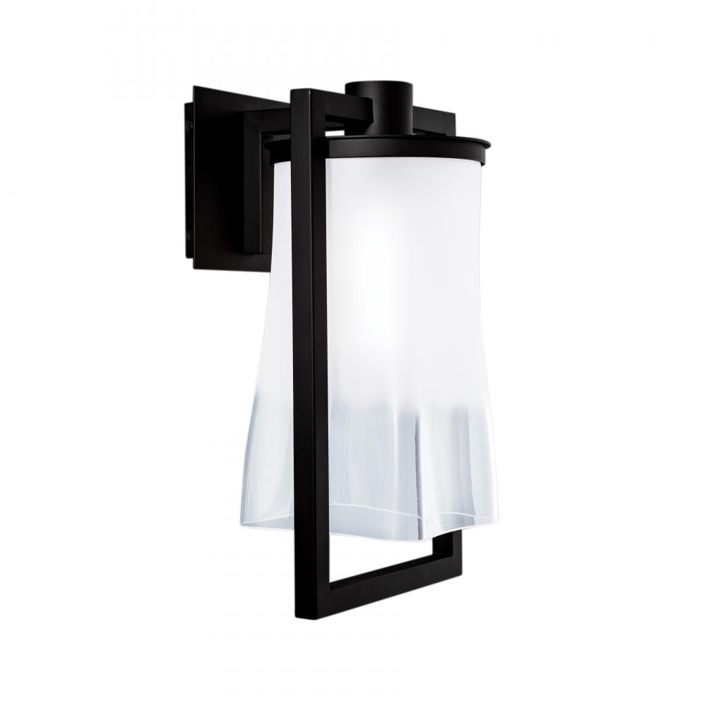 Drape 16.5&#39;&#39; High 1-Light Outdoor Sconce - Matte Black