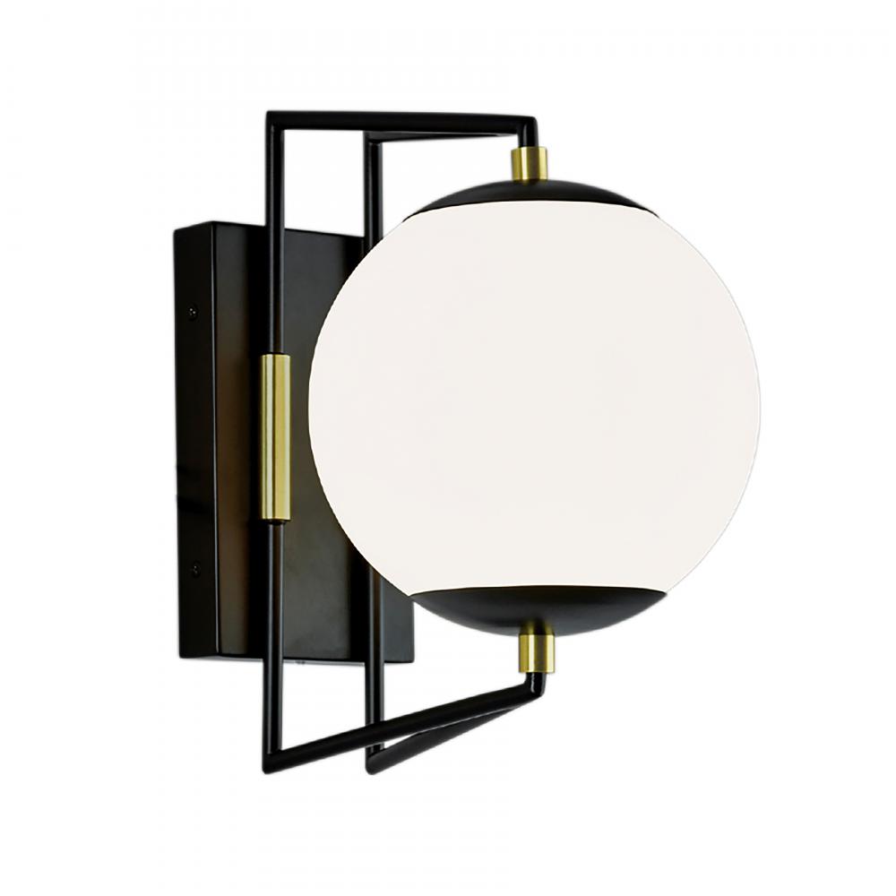 Cosmos 12.5&#39;&#39; High Integrated LED Outdoor Sconce - Matte Black Satin Brass