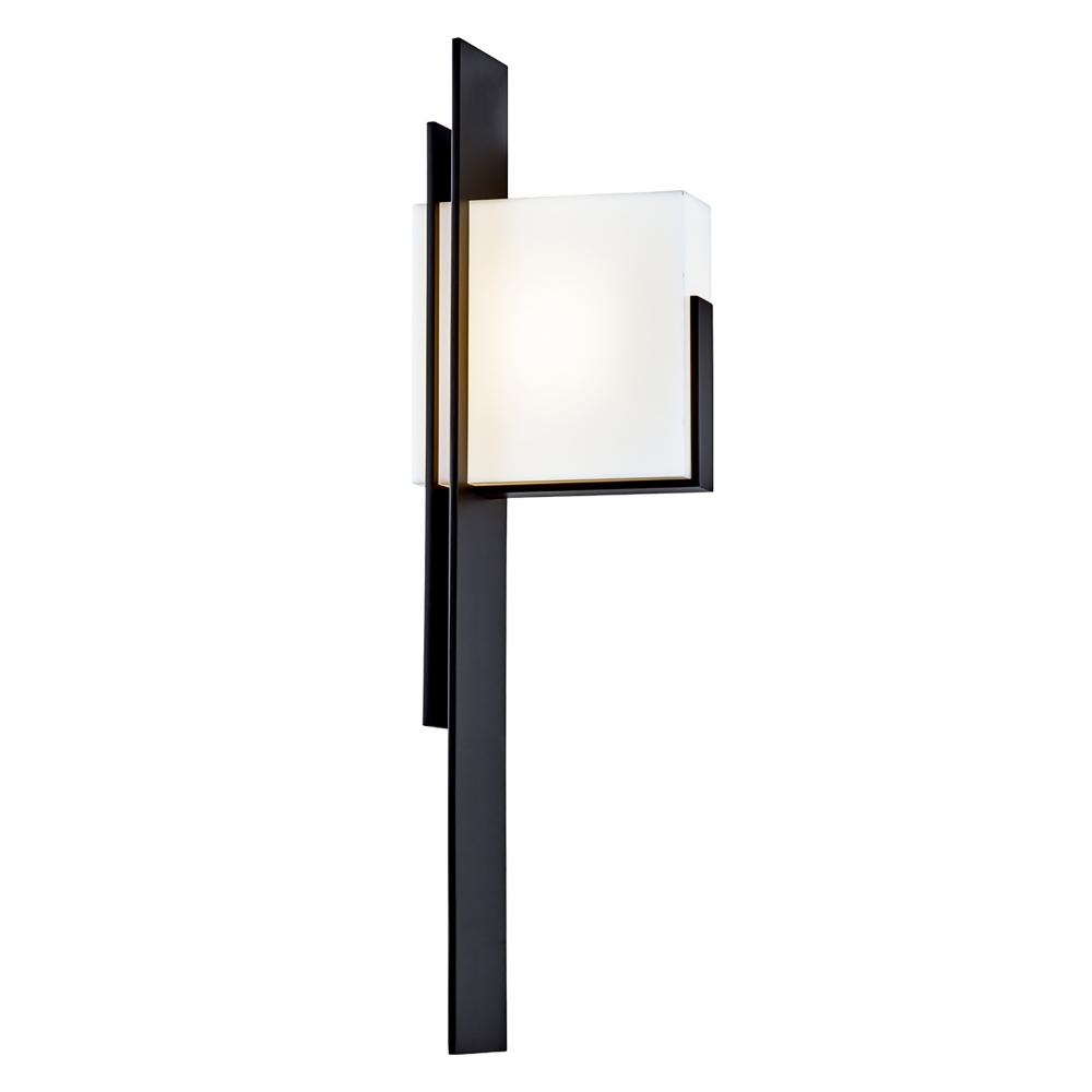 Oak Park 25&#39;&#39; High Integrated LED Outdoor Sconce - Matte Black