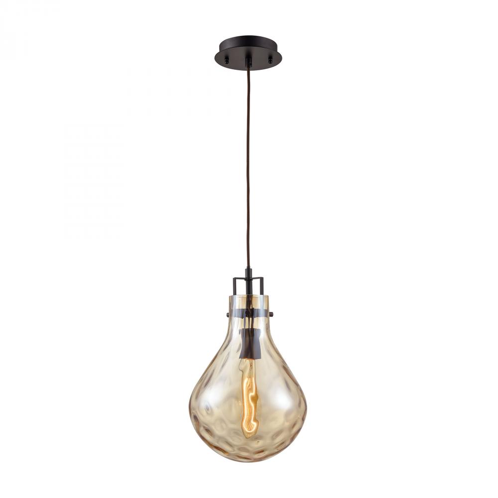 Dewdrop 1 Light Pendant In Oil Rubbed Bronze