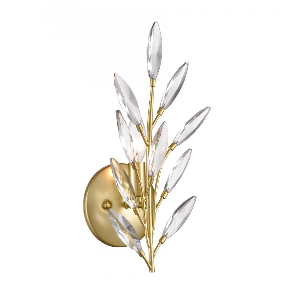 Flora Grace 14&#39;&#39; High 1-Light Sconce - Champagne Gold