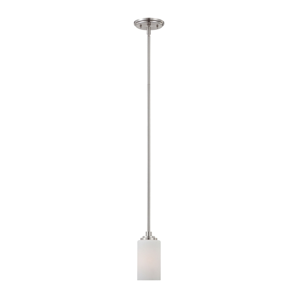 Thomas - Pittman 5&#39;&#39; Wide 1-Light Mini Pendant - Brushed Nickel