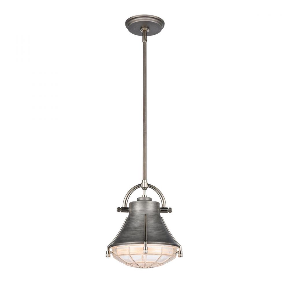 Urbanite 9&#39;&#39; Wide 1-Light Mini Pendant - Weathered Zinc