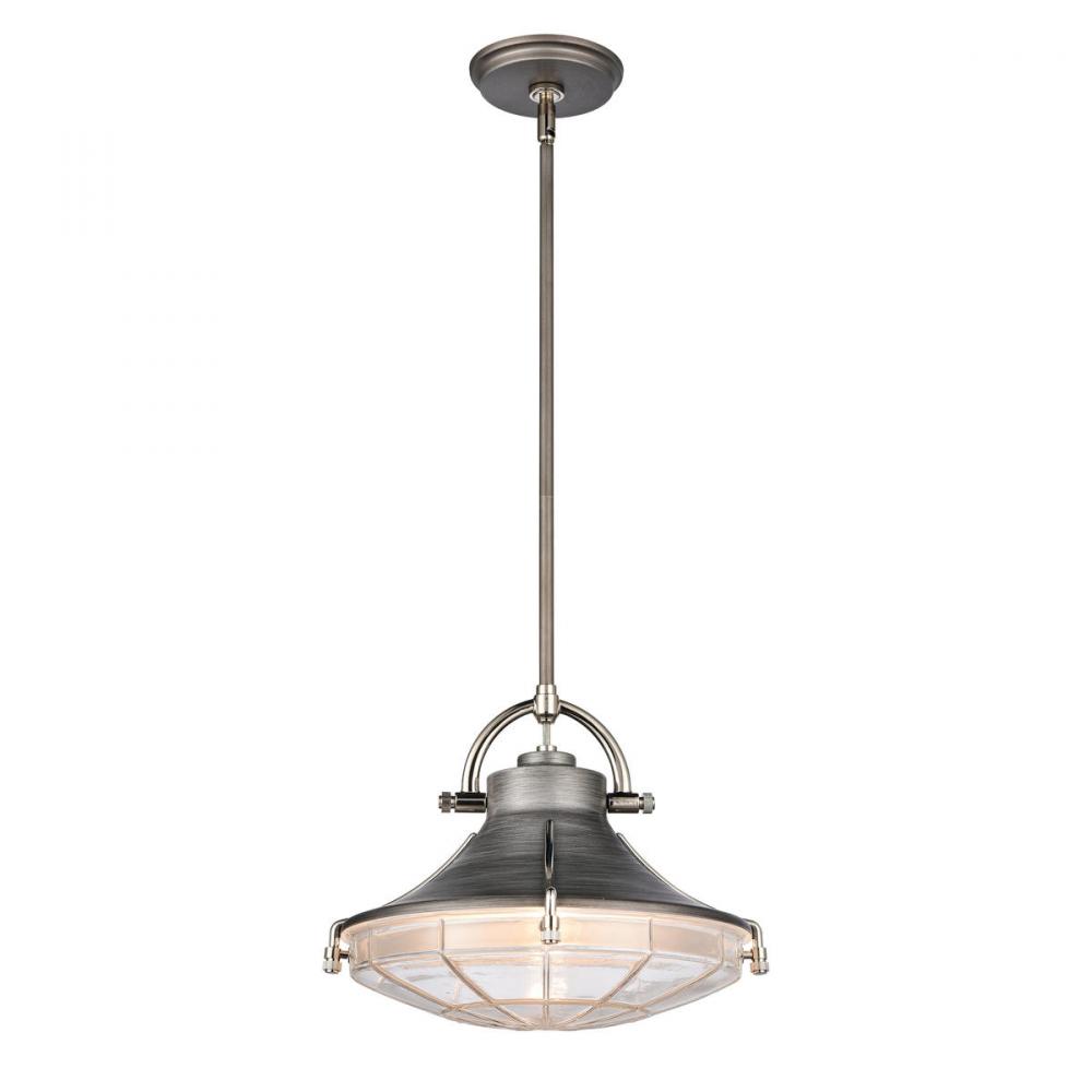 Urbanite 13&#39;&#39; Wide 1-Light Pendant - Weathered Zinc