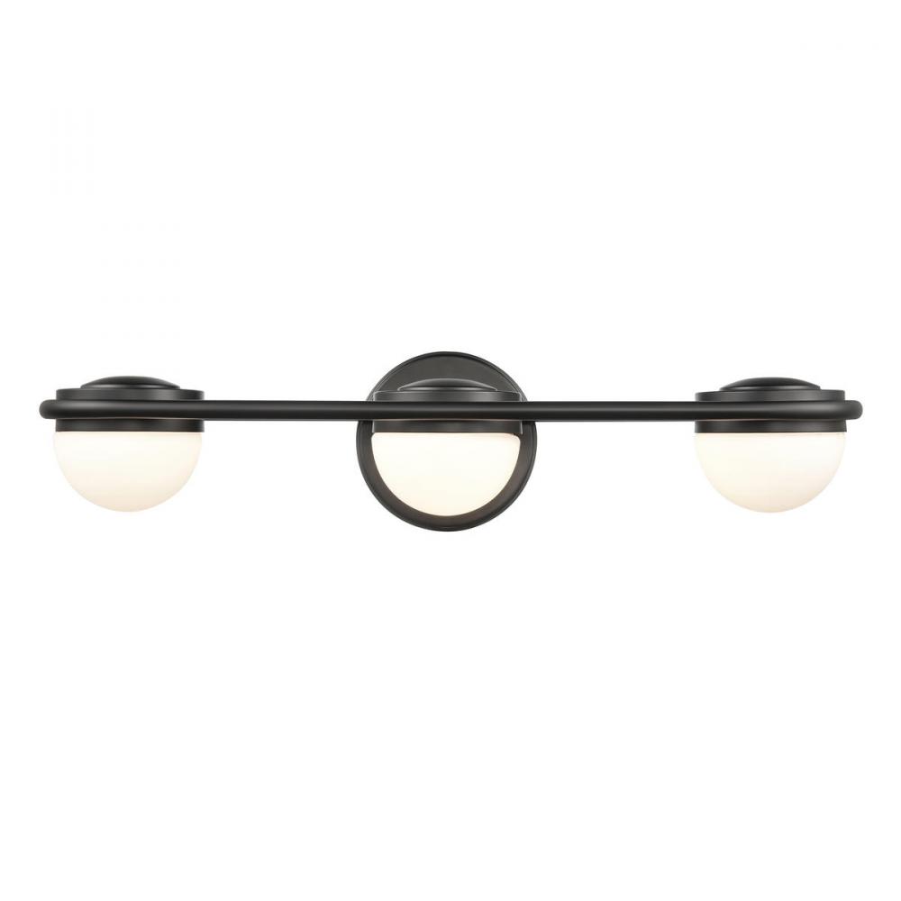 Nelly 22&#39;&#39; Wide 3-Light Vanity Light - Matte Black