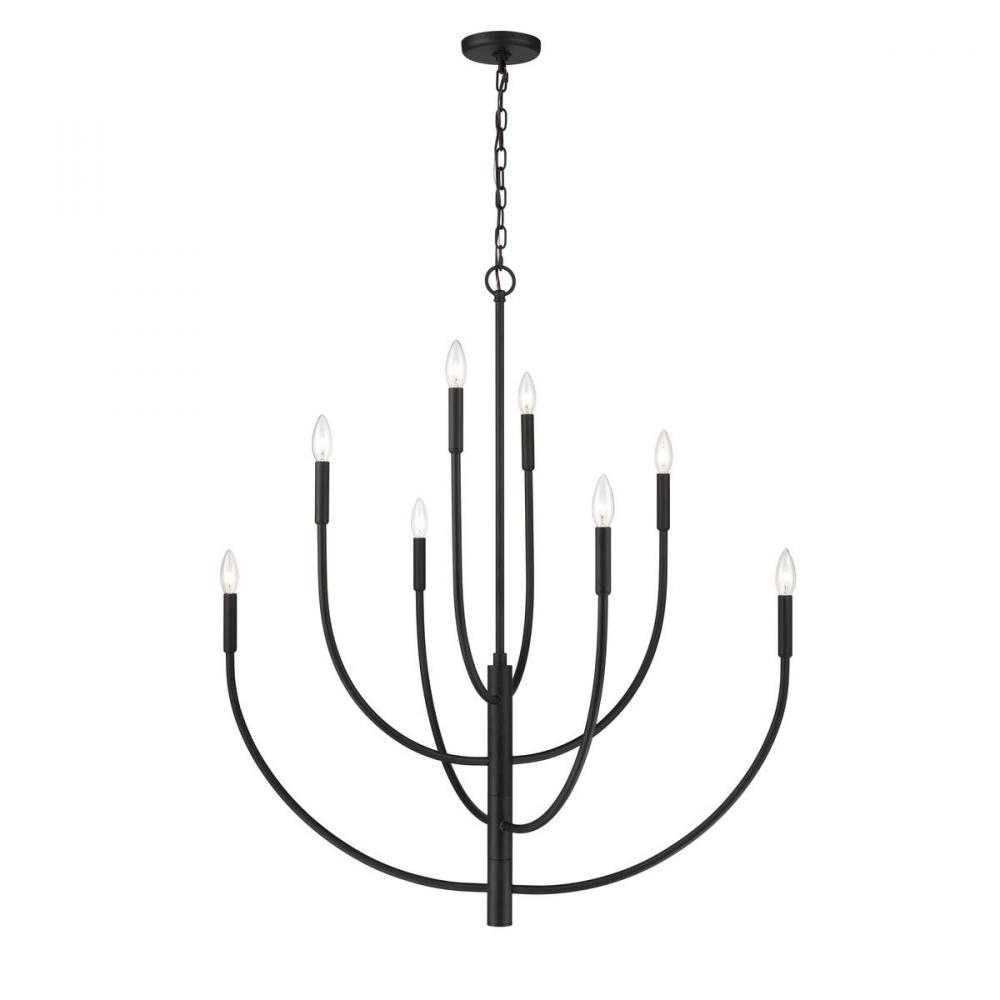 Continuance 36&#39;&#39; Wide 8-Light Chandelier - Charcoal