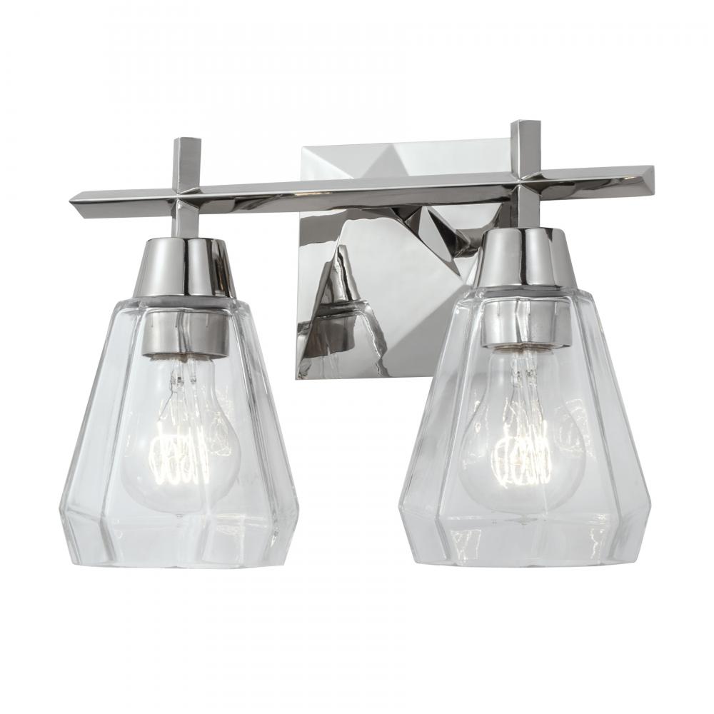 Arctic 12.4&#39;&#39; Wide 2-Light Vanity Light - Polished Nickel