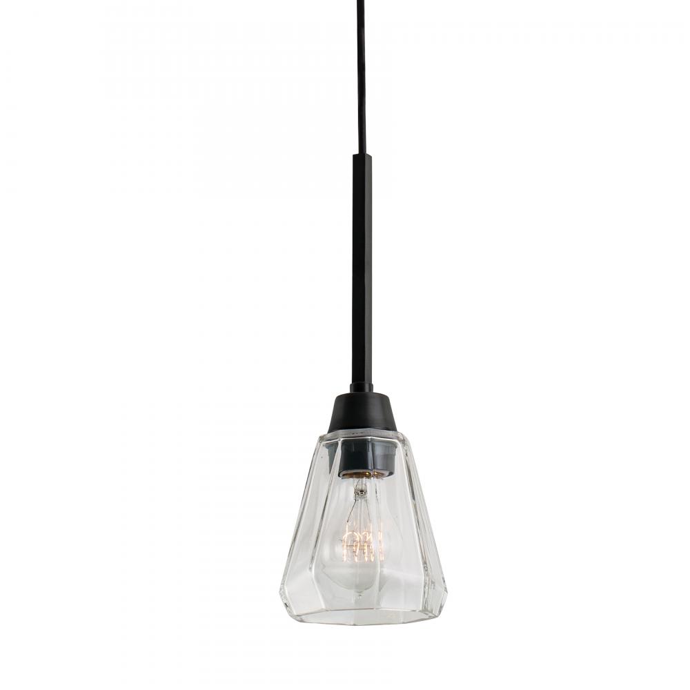 Arctic 5&#39;&#39; Wide 1-Light Pendant - Acid Dipped Black