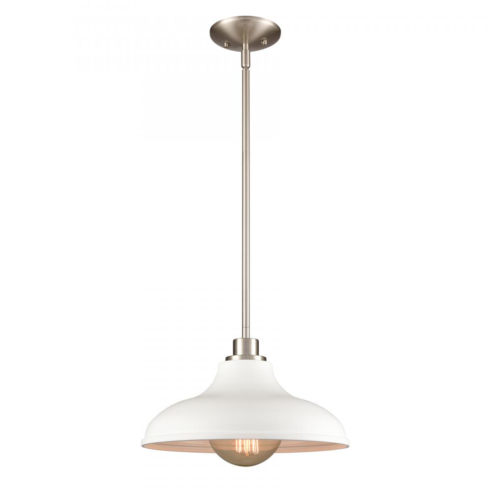 Grenville 13&#39;&#39; Wide 1-Light Pendant - Brushed Nickel