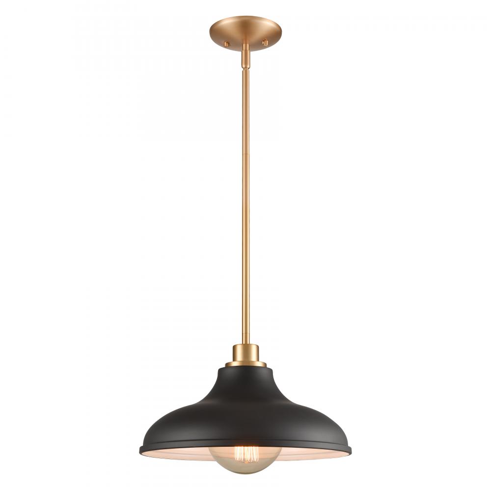 Grenville 13&#39;&#39; Wide 1-Light Pendant - Brushed Gold