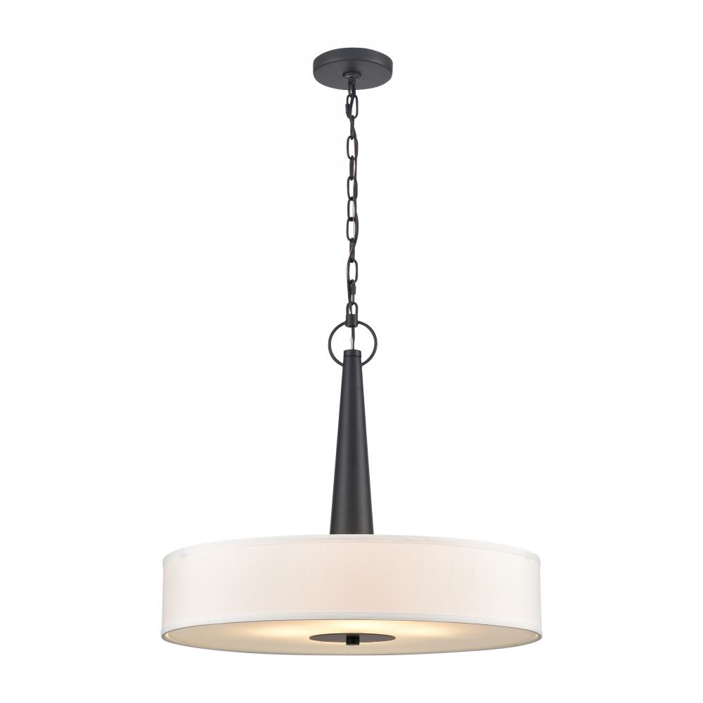 Leo 22&#39;&#39; Wide 4-Light Pendant - Matte Black