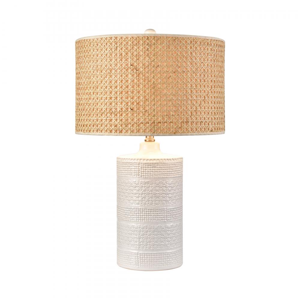 Seymour 24.5&#39;&#39; High 1-Light Table Lamp - White Glaze