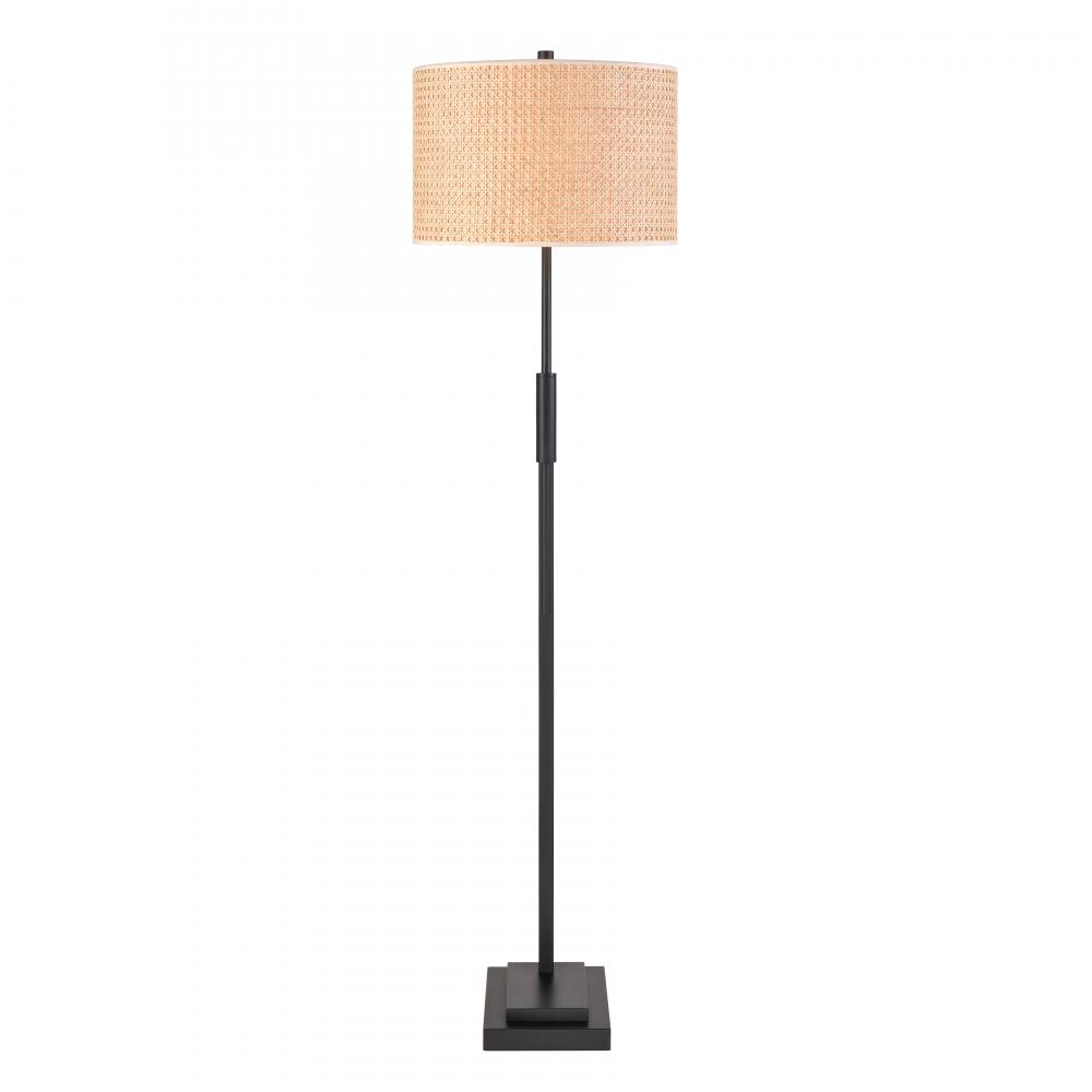 Baitz 62.5&#39;&#39; High 1-Light Floor Lamp - Matte Black - Includes LED Bulb